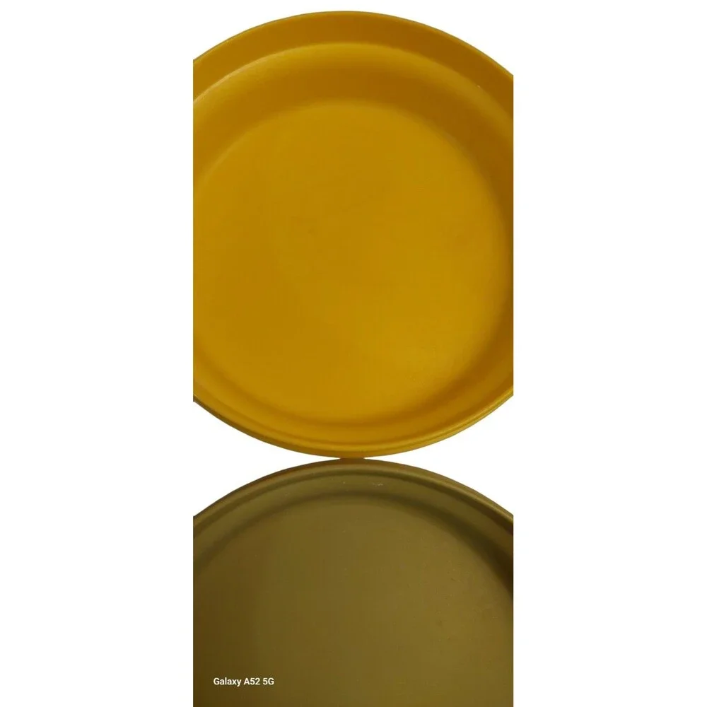 Vintage Tupperware Seal & Serve  Bowl Set Harvest Yellow Avacado Green 1206 1207